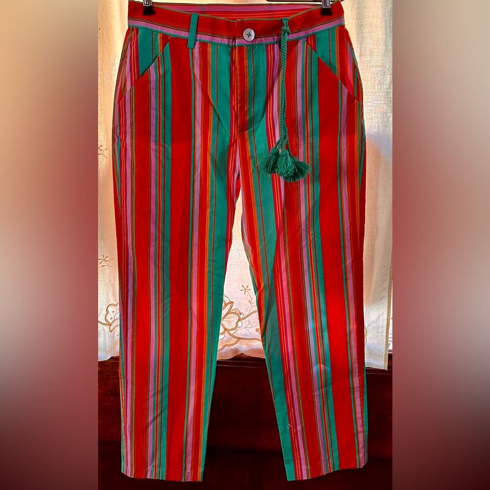 Figue striped and cheerful pants! Light cotton